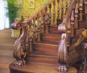 پله چوبی دوبلکس