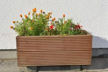 Wooden flower box